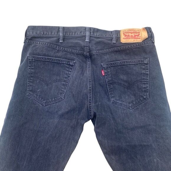levis 501 XX button fly black denim Original Fit jeans 38x30 - Picture 6 of 7